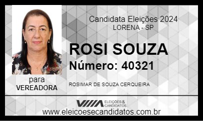 Candidato ROSI SOUZA 2024 - LORENA - Eleições