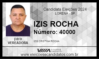 Candidato IZIS ROCHA 2024 - LORENA - Eleições