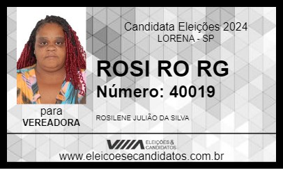 Candidato ROSI RO RG 2024 - LORENA - Eleições