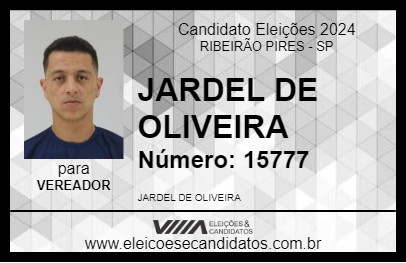 Candidato JARDEL DE OLIVEIRA 2024 - RIBEIRÃO PIRES - Eleições