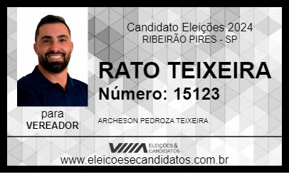 Candidato RATO TEIXEIRA 2024 - RIBEIRÃO PIRES - Eleições