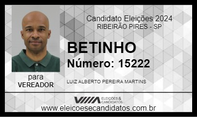 Candidato BETINHO 2024 - RIBEIRÃO PIRES - Eleições