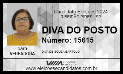 Candidato DIVA DO POSTO 2024 - RIBEIRÃO PIRES - Eleições