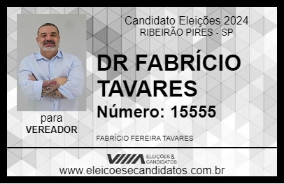 Candidato DR FABRÍCIO TAVARES 2024 - RIBEIRÃO PIRES - Eleições