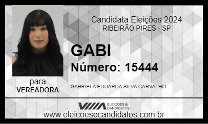 Candidato GABI 2024 - RIBEIRÃO PIRES - Eleições