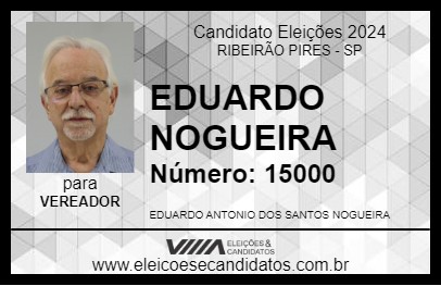 Candidato EDUARDO NOGUEIRA 2024 - RIBEIRÃO PIRES - Eleições