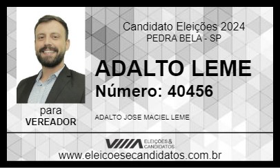 Candidato ADALTO LEME 2024 - PEDRA BELA - Eleições