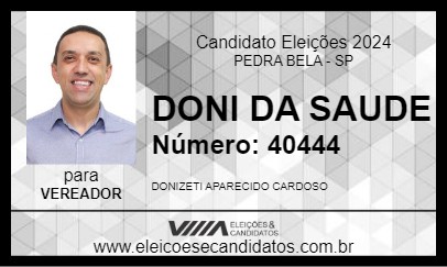 Candidato DONI DA SAUDE  2024 - PEDRA BELA - Eleições