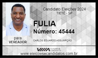 Candidato FULIA 2024 - TIETÊ - Eleições