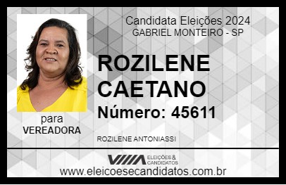 Candidato ROZILENE CAETANO 2024 - GABRIEL MONTEIRO - Eleições