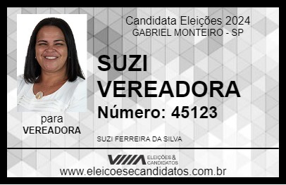 Candidato SUZI VEREADORA 2024 - GABRIEL MONTEIRO - Eleições