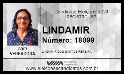 Candidato LINDAMIR 2024 - REGISTRO - Eleições