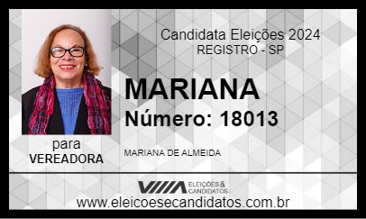 Candidato MARIANA 2024 - REGISTRO - Eleições