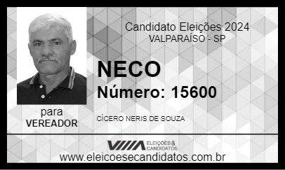 Candidato NECO 2024 - VALPARAÍSO - Eleições