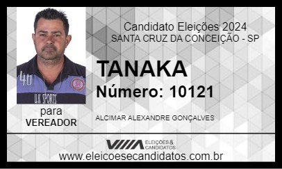 Candidato TANAKA 2024 - SANTA CRUZ DA CONCEIÇÃO - Eleições