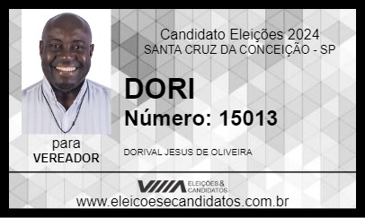 Candidato DORI 2024 - SANTA CRUZ DA CONCEIÇÃO - Eleições