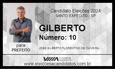 Candidato GILBERTO 2024 - SANTO EXPEDITO - Eleições