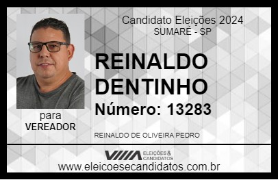 Candidato REINALDO DENTINHO 2024 - SUMARÉ - Eleições