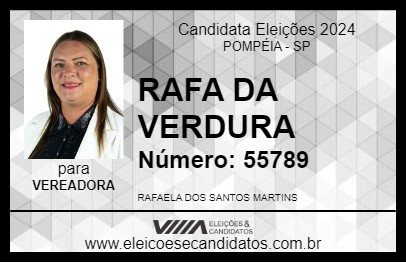 Candidato RAFA DA VERDURA 2024 - POMPÉIA - Eleições