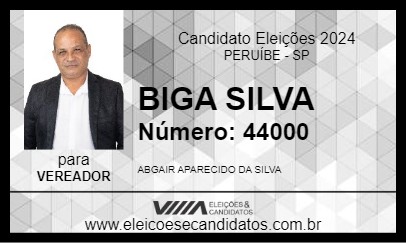 Candidato BIGA SILVA 2024 - PERUÍBE - Eleições