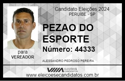 Candidato PEZAO DO ESPORTE 2024 - PERUÍBE - Eleições