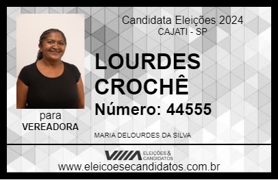 Candidato LOURDES CROCHÊ 2024 - CAJATI - Eleições