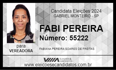 Candidato FABI PEREIRA 2024 - GABRIEL MONTEIRO - Eleições