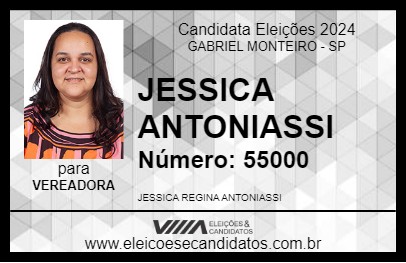 Candidato JESSICA ANTONIASSI 2024 - GABRIEL MONTEIRO - Eleições