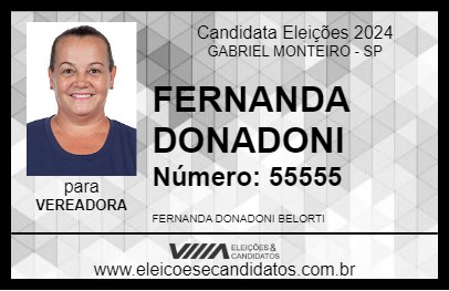 Candidato FERNANDA DONADONI 2024 - GABRIEL MONTEIRO - Eleições