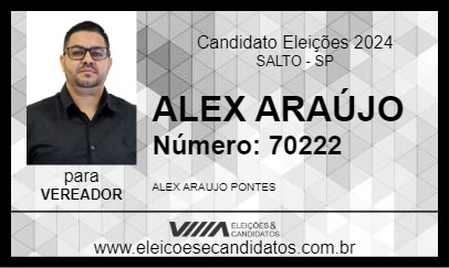 Candidato ALEX ARAÚJO 2024 - SALTO - Eleições