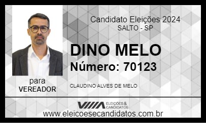 Candidato CLAUDINO MELO 2024 - SALTO - Eleições