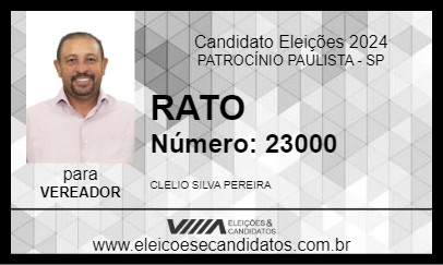 Candidato RATO 2024 - PATROCÍNIO PAULISTA - Eleições