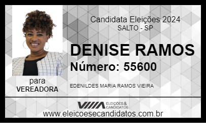 Candidato DENISE 2024 - SALTO - Eleições