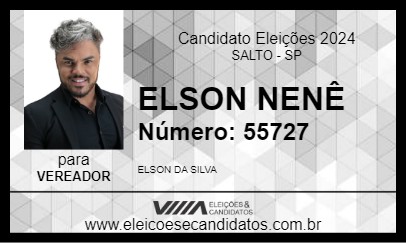 Candidato ELSON NENÊ 2024 - SALTO - Eleições