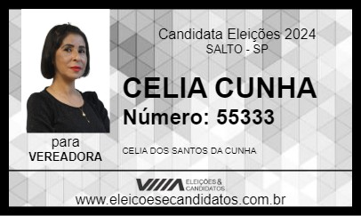 Candidato CELIA CUNHA 2024 - SALTO - Eleições