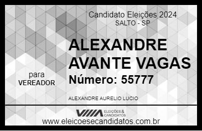 Candidato ALEXANDRE DO AVANTE EMPREGOS 2024 - SALTO - Eleições