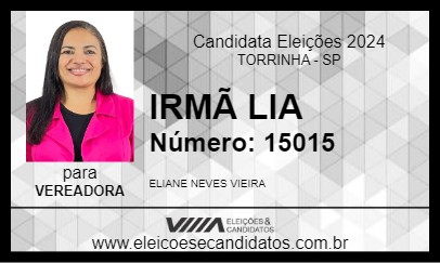 Candidato IRMÃ LIA 2024 - TORRINHA - Eleições