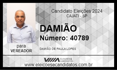 Candidato DAMIÃO 2024 - CAJATI - Eleições