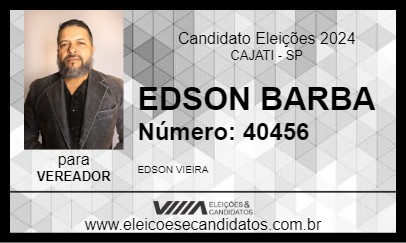 Candidato EDSON BARBA 2024 - CAJATI - Eleições