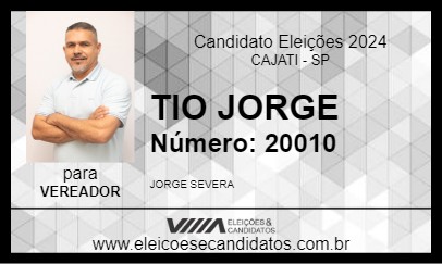 Candidato TIO JORGE 2024 - CAJATI - Eleições