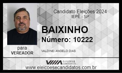 Candidato BAIXINHO 2024 - IEPÊ - Eleições