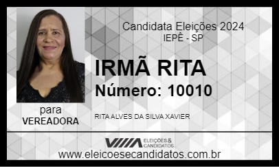 Candidato IRMÃ RITA 2024 - IEPÊ - Eleições