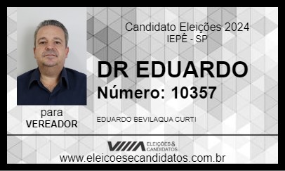 Candidato DR EDUARDO 2024 - IEPÊ - Eleições