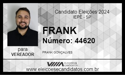 Candidato FRANK 2024 - IEPÊ - Eleições