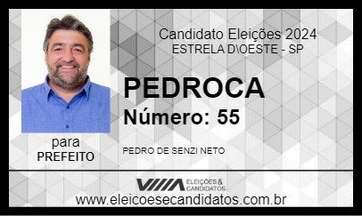 Candidato PEDROCA 2024 - ESTRELA D\OESTE - Eleições