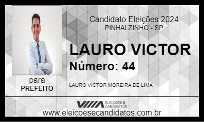 Candidato LAURO VICTOR 2024 - PINHALZINHO - Eleições