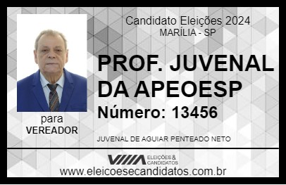 Candidato PROF. JUVENAL DA APEOESP 2024 - MARÍLIA - Eleições