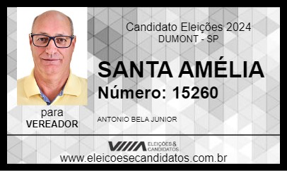 Candidato SANTA AMÉLIA 2024 - DUMONT - Eleições