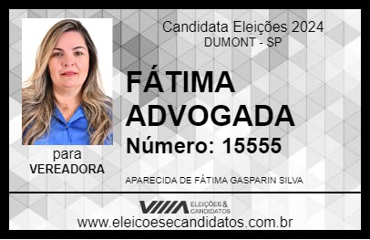 Candidato FÁTIMA ADVOGADA 2024 - DUMONT - Eleições