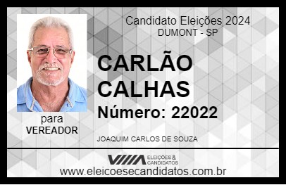 Candidato CARLÃO CALHAS 2024 - DUMONT - Eleições